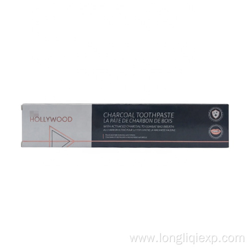 Wholesale 125ml organic charcoal teeth whitening toothpaste